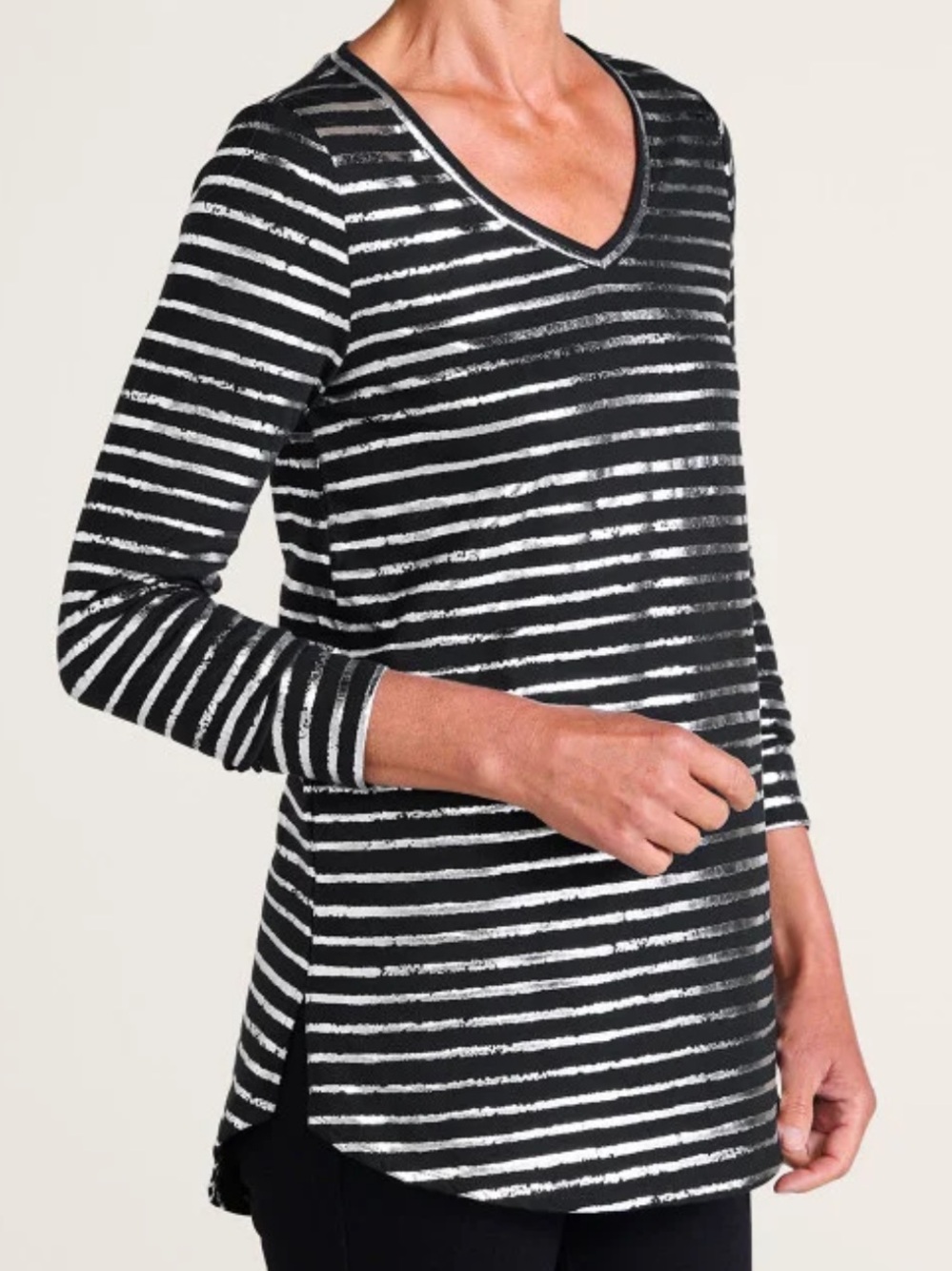 Soft Surroundings Pima Isabel Long Sleeve Tunic Top Shirt Women’s XL